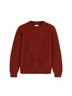 Grüne Erde Pullover aus Alpakawolle, , S