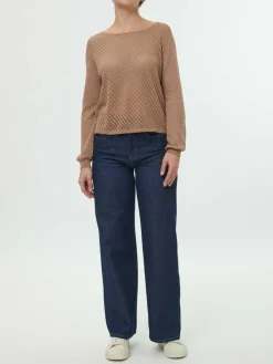 Grüne Erde Pullover aus Bio-Baumwolle, 21 nougat, S, GOTS