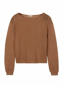 Grüne Erde Pullover aus Bio-Baumwolle, 21 nougat, S, GOTS