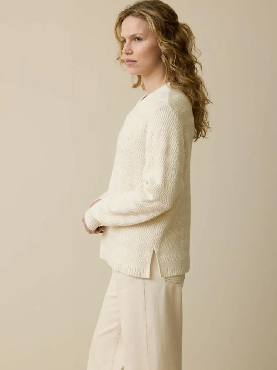 Grüne Erde Pullover aus Bio-Baumwolle und Wolle, 13 natur, XL, GOTS