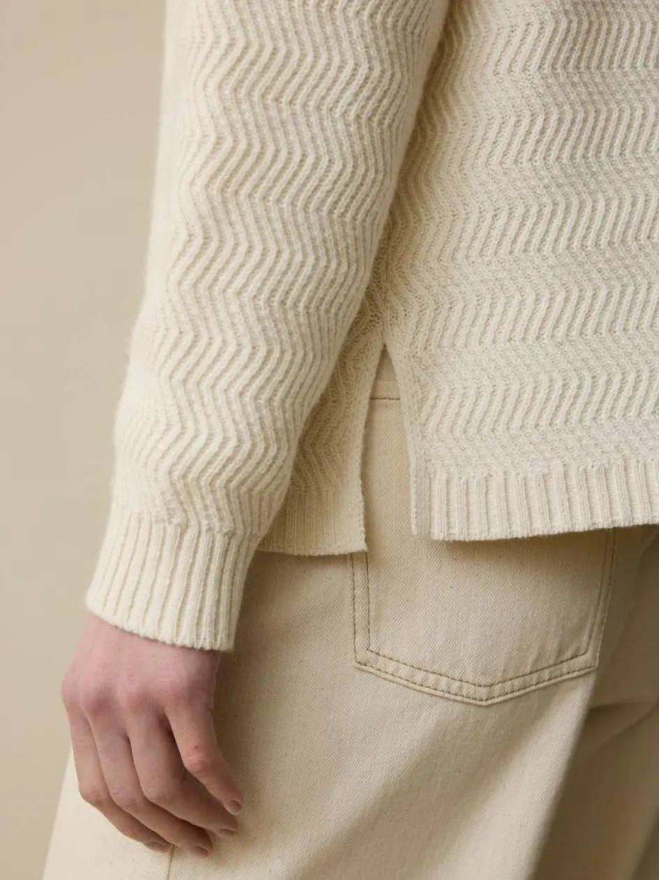 Grüne Erde Pullover aus Bio-Baumwolle und Wolle, 13 natur, XL, GOTS