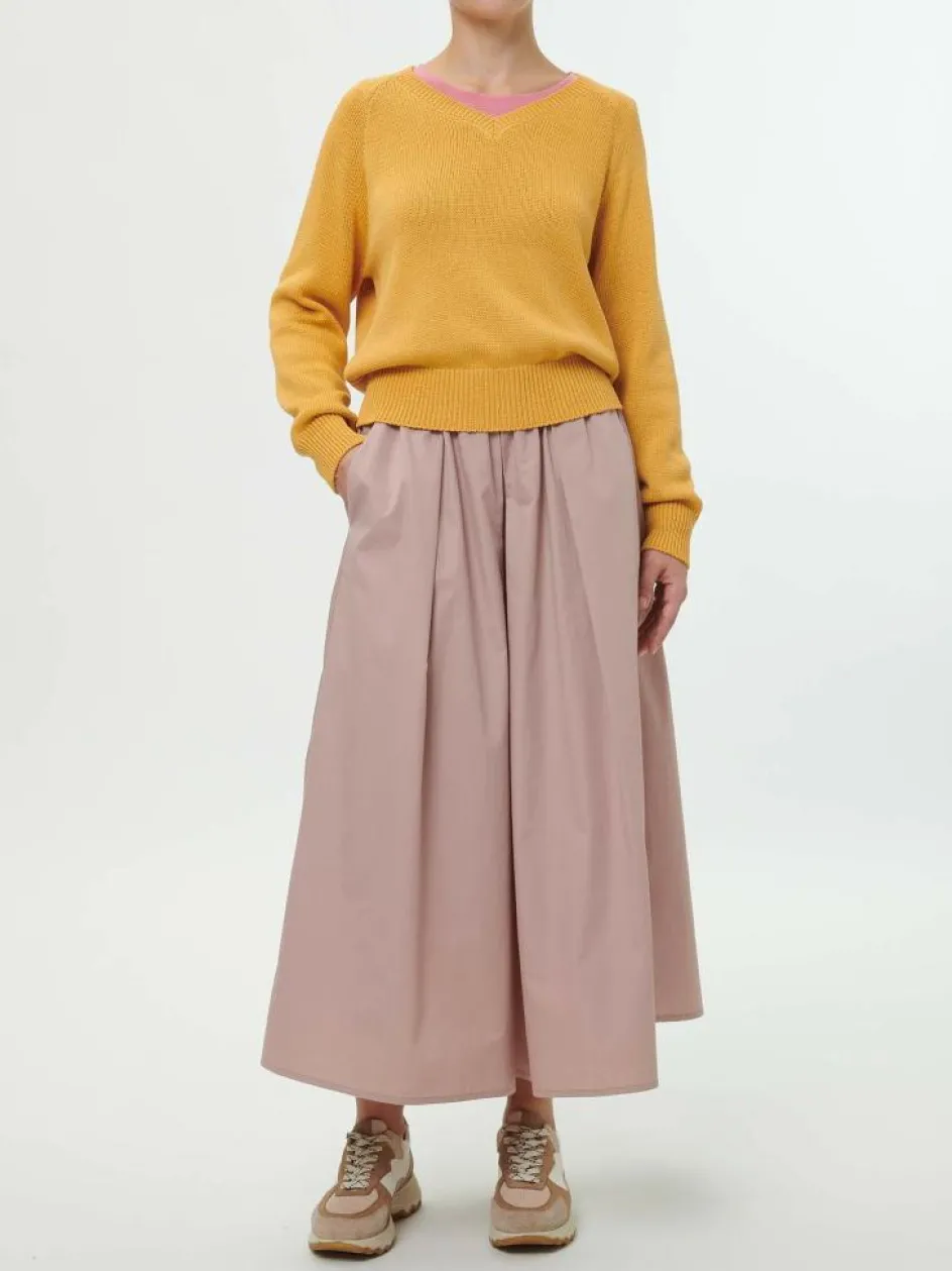 Grüne Erde Pullover aus Bio-Baumwolle, 24 honiggelb, S, GOTS