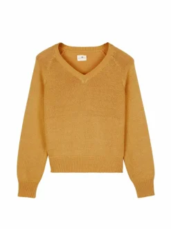 Grüne Erde Pullover aus Bio-Baumwolle, 24 honiggelb, S, GOTS