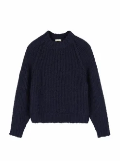 Grüne Erde Pullover aus Bio-Wolle, 39 dunkelblau, S, GOTS