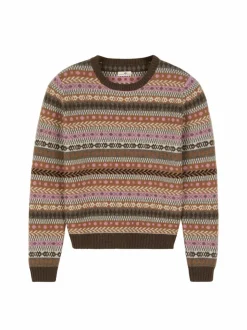 Grüne Erde Pullover aus Yakwolle, Wolle und Kamelhaar, , S