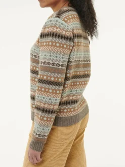 Grüne Erde Pullover aus Yakwolle, Wolle und Kamelhaar, , S