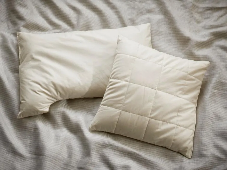 Grüne Erde Reisekissen BW/Naturlatexflocken, 40 x 40 cm, niedrig, GOTS, NATURTEXTIL BEST