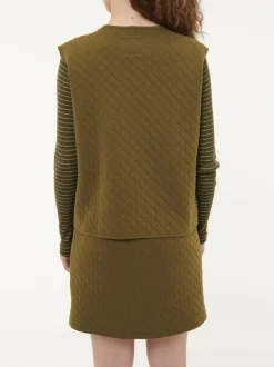 Grüne Erde Ärmellose Jacke aus Bio-Baumwolle, 52 cactus, S, GOTS