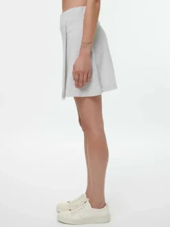 Grüne Erde Rock aus Bio Baumwolle, 04 grau melange, S, GOTS