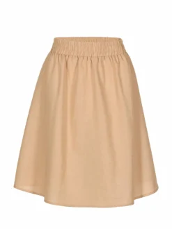 Grüne Erde Rock aus Bio-Baumwolle und Leinen, , 38, GOTS