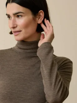 Grüne Erde Rollkragenshirt aus Bio Wolle, , M, GOTS