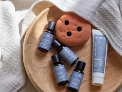 Grüne Erde Saunastein aus Terrakotta, 10 x 10 x 5,5 cm