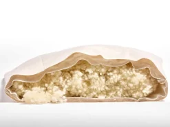 Grüne Erde Schlafkissen Alpaka/Schurwolle, mittel, 40 x 60 cm