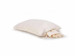 Grüne Erde Schlafkissen Eri-Seide/Schurwolle/Kapok, niedrig, 40 x 60 cm