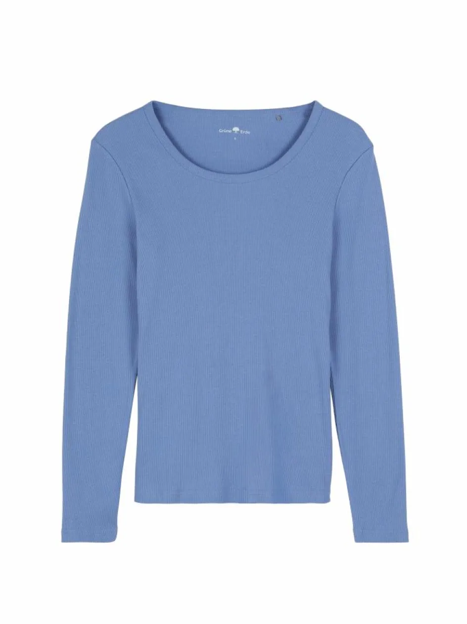 Grüne Erde Schlafshirt aus Bio-Baumwolle, S; GOTS