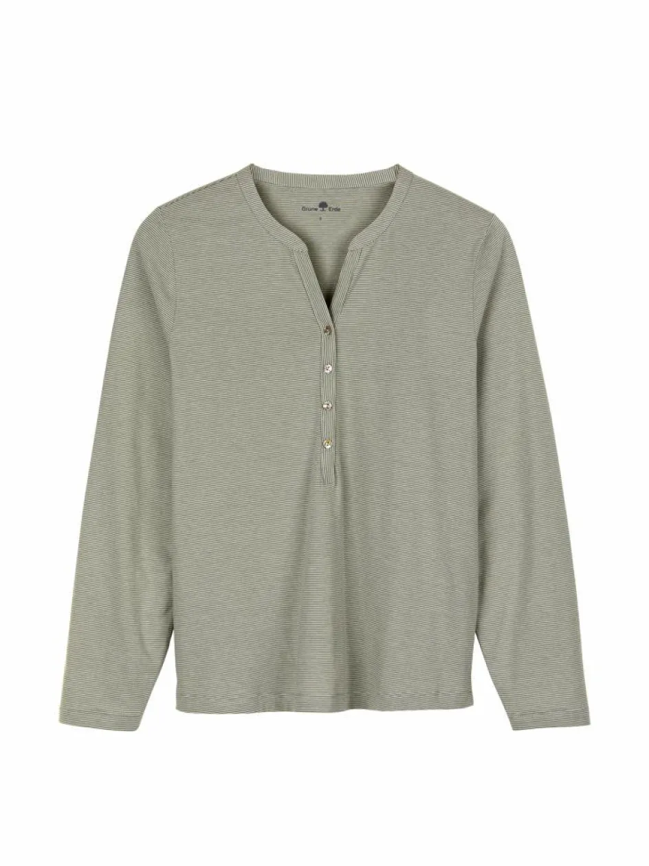 Grüne Erde Schlafshirt aus Bio-Baumwolle, , S, GOTS