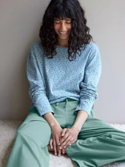 Grüne Erde Schlafshirt aus Bio-Baumwolle, , S, GOTS