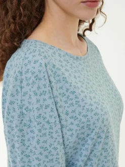 Grüne Erde Schlafshirt aus Bio-Baumwolle, , S, GOTS