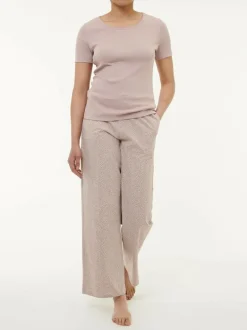 Grüne Erde Schlafshirt Kurzarm aus Bio-Baumwolle, , S