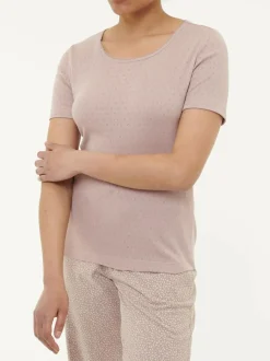 Grüne Erde Schlafshirt Kurzarm aus Bio-Baumwolle, , S