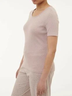 Grüne Erde Schlafshirt Kurzarm aus Bio-Baumwolle, , S