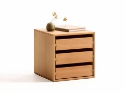 Grüne Erde Schubladenbox Yunit Pur, mit 3 Laden,