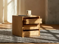 Grüne Erde Schubladenbox Yunit Pur, mit 3 Laden,