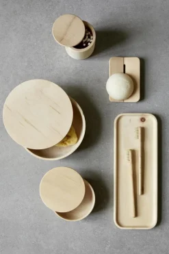 Grüne Erde Seifenschale Zirbe, 11 x 7 cm