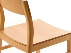 Grüne Erde Set: 2 Stk. Stuhl Karim, mit Holz-Sitzfläche,