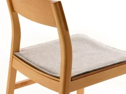 Grüne Erde Set: 2 Stk. Stuhl Karim, mit Holz-Sitzfläche,