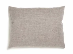 Grüne Erde Set: Armlehnenkissen mit Überzug, 50 x 60 cm, Überzug: Wollstoff Tano Natur (79), Füllung: 100 % Schurwolle , mit verdeckter Knopfleiste