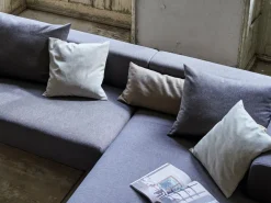 Grüne Erde Set: Sofakissen mit Überzug, , Überzug: Wollstoff Tano Natur (79), Füllung: 100 % Schurwolle , mit verdeckter Knopfleiste