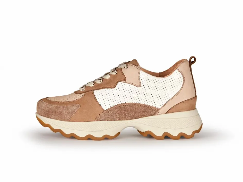 Grüne Erde Sneaker aus Bio Leder, 21 nougat, 38