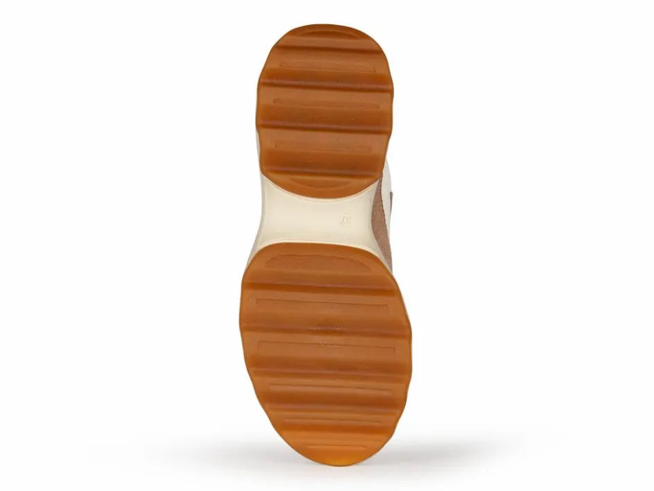 Grüne Erde Sneaker aus Bio Leder, 21 nougat, 38