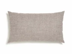 Grüne Erde Sofakissen-Überzug, , Wollstoff Tano Natur (79), mit verdeckter Knopfleiste