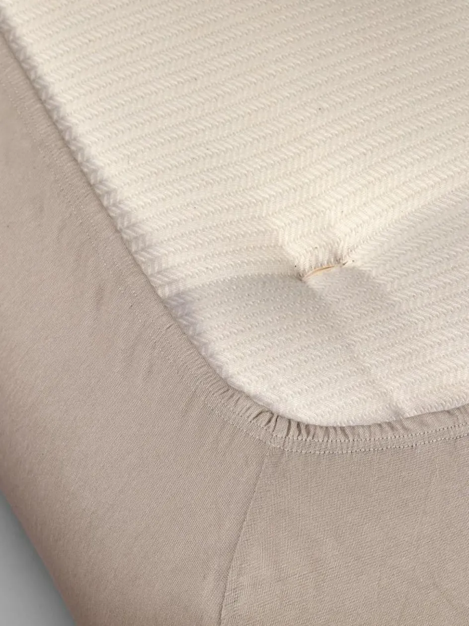 Grüne Erde Spannleintuch ALIZA, , 90/100 x 200/220 x 22/28 cm, 97 % Baumwolle/3 % Elasthan, Jersey, GOTS, VEGAN