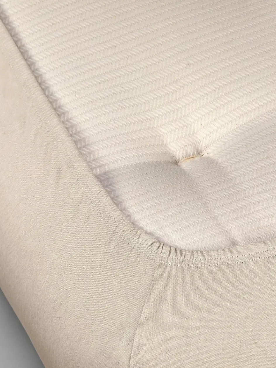 Grüne Erde Spannleintuch ALIZA, , 90/100 x 200/220 x 22/28 cm, 97 % Baumwolle/3 % Elasthan, Jersey, GOTS, VEGAN