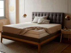 Grüne Erde Spannleintuch CALVIN, natur, 80 x 200 x 19/35 cm, 70 % Baumwolle/30 % Hanf, GOTS