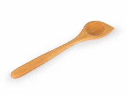 Grüne Erde Spitzlöffel ohne Loch aus Eschenholz, geölt, 30 x 6 cm