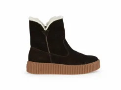 Grüne Erde Stiefelette mit Wollfutter, , 38