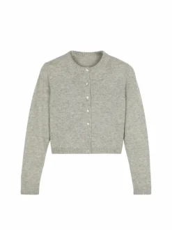 Grüne Erde Strickjacke aus Alpakawolle, , XL