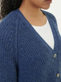 Grüne Erde Strickjacke aus Alpakawolle, , S