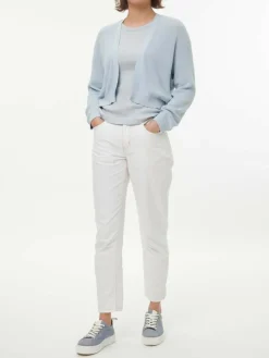 Grüne Erde Strickjacke aus Bio-Baumwolle, 93 himmelblau, S, GOTS