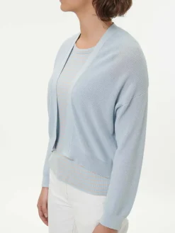 Grüne Erde Strickjacke aus Bio-Baumwolle, 93 himmelblau, S, GOTS