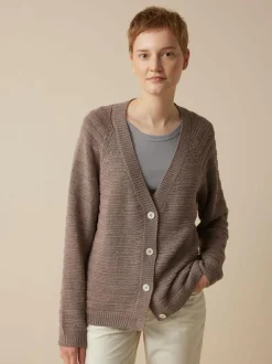 Grüne Erde Strickjacke aus Bio-Baumwolle, , L, GOTS