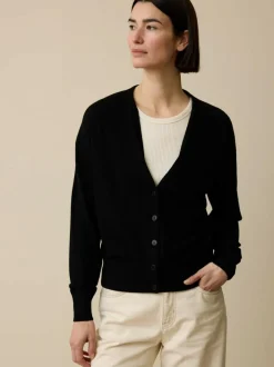 Grüne Erde Strickjacke aus Bio-Wolle, , S, GOTS