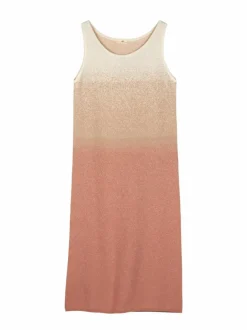 Grüne Erde Strickkleid aus Bio-Baumwolle und Leinen, 77 strick degradé, S, GOTS