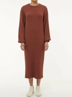 Grüne Erde Strickkleid aus Bio-Baumwolle und Wolle, , S, GOTS