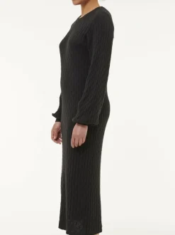 Grüne Erde Strickkleid aus Bio-Baumwolle und Wolle, , S, GOTS