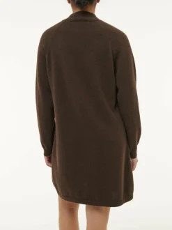 Grüne Erde Strickkleid aus Yakwolle, 67 espresso, S